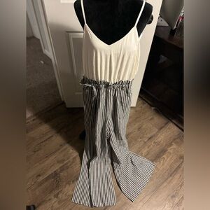 One piece striped jumper